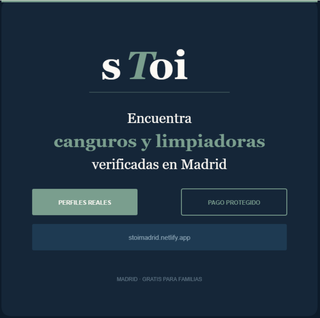 Canguros y limpiadoras verificadas en Madrid