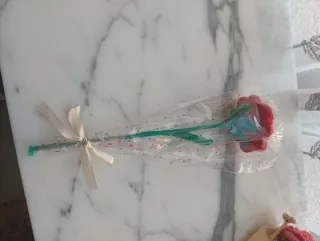 Flores de ganchillo hechas a mano