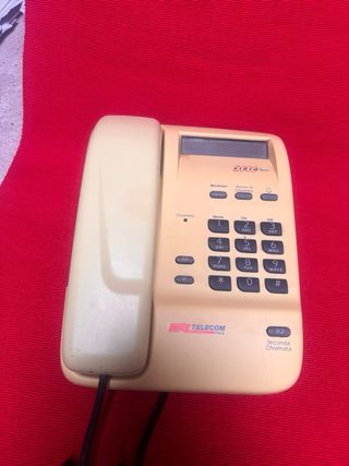 Telefono fisso Telecom Italia giallo