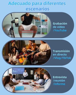 Microfono Inalambrico para iPhone/iOS/Android/PC/L