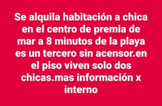 Habitación en alquiler en Premià de Mar