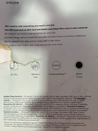 Tableta Gráfica Wacom Intuos