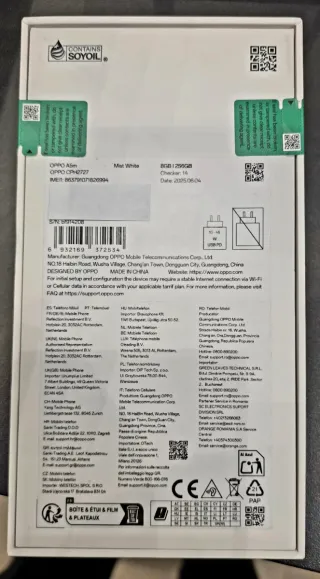 OPPO A5m 8GB/256GB Novo Caixa Selada