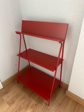 Estantería roja Ikea 3 baldas