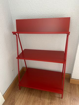 Estantería roja Ikea 3 baldas