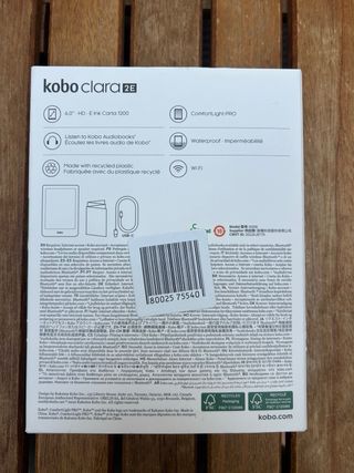 Kobo Clara 2E com caixa