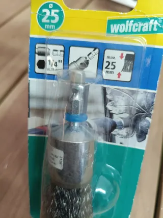 WOLFCRAFT CEPILLO METALICO BROCHA REF. 2126