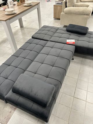 Sofá Cama Gris Chaise Longue