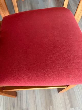 Mesa comedor extensible y 6 sillas madera