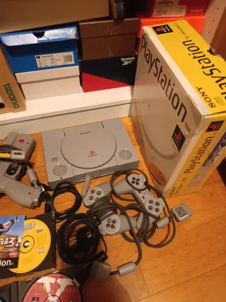 Consola PlayStation 1 PS1 Gris + Accesorios