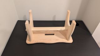 Reposapiés de madera maciza de pino