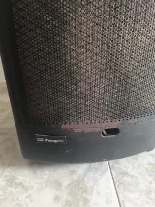 Calentador catalítico y bombona gas