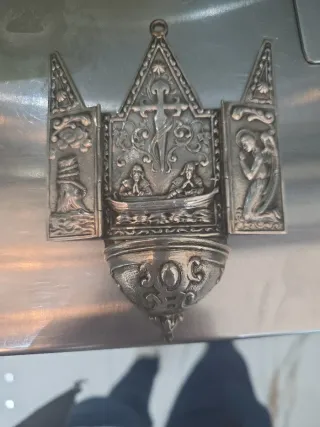 Benditera de plata antigua