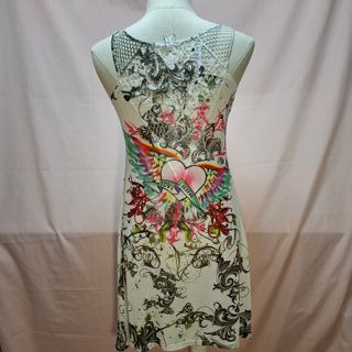 Vestido asimétrico estampado