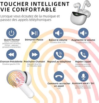 Dude Wipes - Auriculares Bluetooth inalámbricos 5.