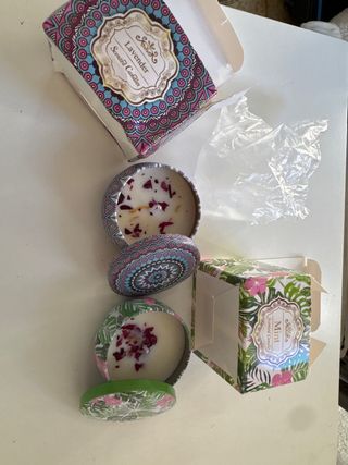 Velas aromáticas Lavender y Mint