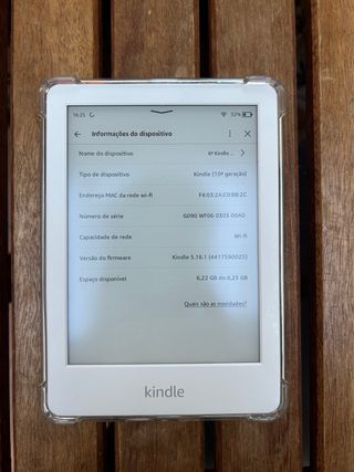 Kindle 10ª Geração com capa