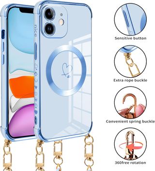 Pnakqil Funda para iPhone 13 Pro con Cuerda, Compa
