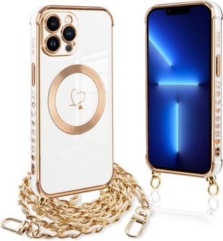 Pnakqil Funda para iPhone 13 Pro con Cuerda, Compa