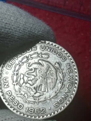 Moneta Messico 1 Peso 1962 Argento