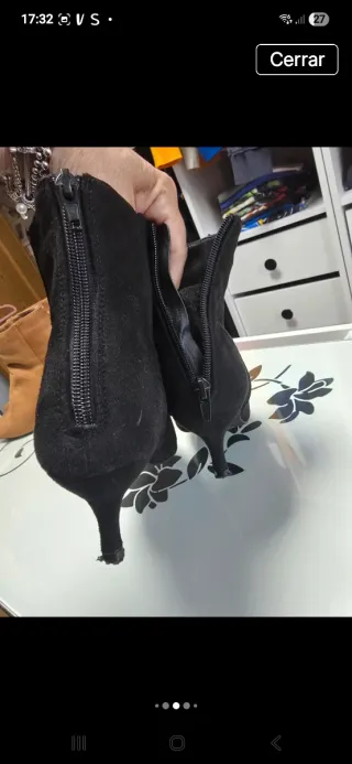 Botines negros de tacón