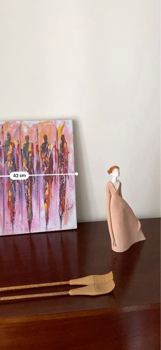 Tela Africana Figuras Guerreiros-Senegal