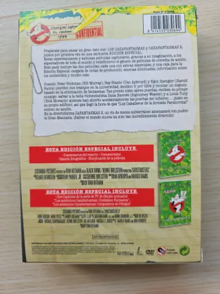 DVD Cazafantasmas 1 y 2 Ed. Especial