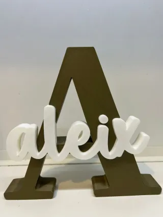 Lettere personalizzate con nome in stampa 3d