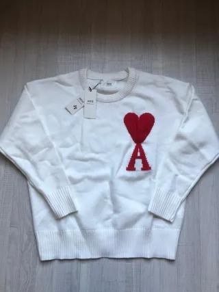 Jersey Ami Paris Corazón Rojo Talla M