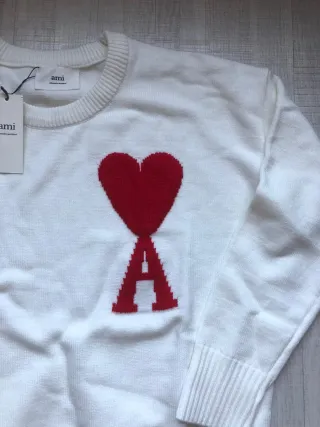 Jersey Ami Paris Corazón Rojo Talla M