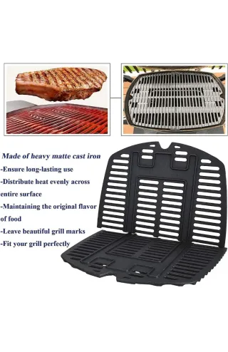 Rejilla hierro fundido para Weber Q200/Q220.....