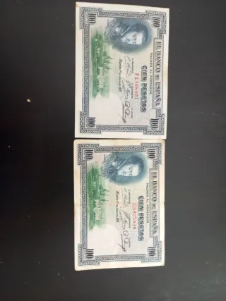 Billetes 100 Pesetas Banco de España 1925