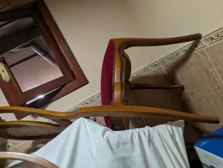 Librería de madera clásica más mesa grande a juego