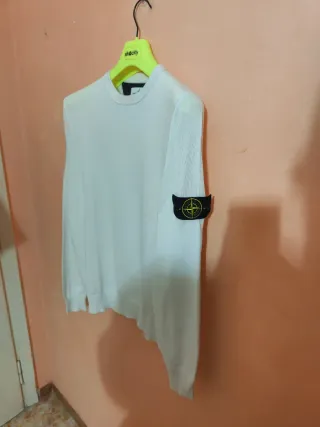 Maglioncino Stone Island Bianco Tg XL