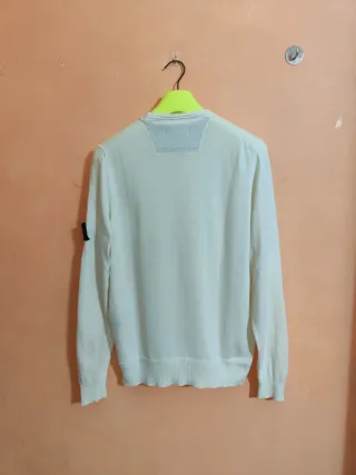 Maglioncino Stone Island Bianco Tg XL