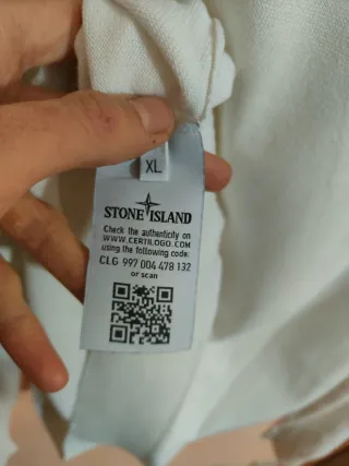 Maglioncino Stone Island Bianco Tg XL