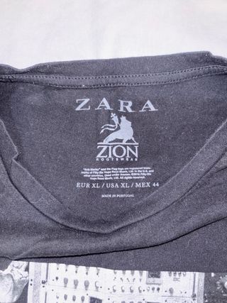 Camiseta Bob Marley Talla XL Zara