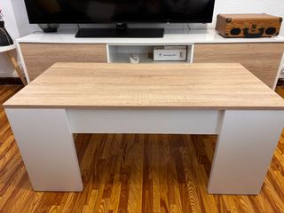 Mesa de centro elevable