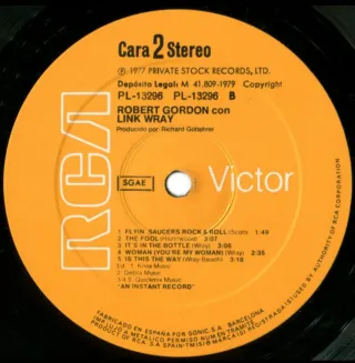 Vinilo Robert Gordon - With Link Wray