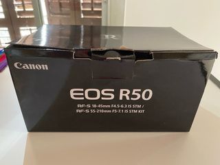 Canon EOS R50 con 2 lentes y factura