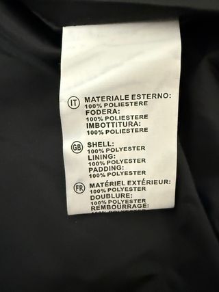 Piumino Giacca Uomo Nera