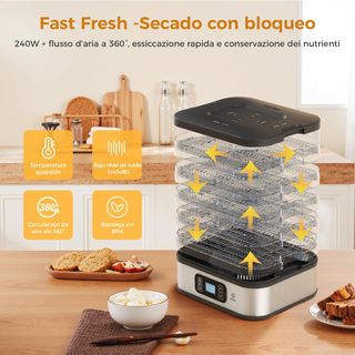 Deshidratador de alimentos WOOX