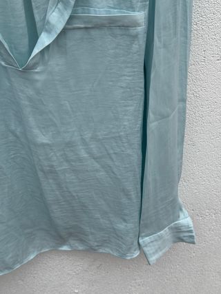 Blusa Zara Talla S/36 turquesa