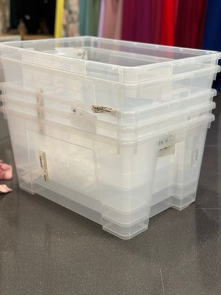 Caja de almacenaje Ikea 45L transparente