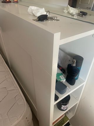 Cabecero de cama blanco ,, regalo