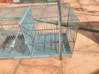 Jaula Doble para Pájaros Metálica