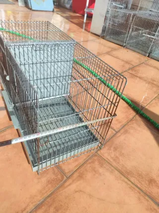 Jaula Doble para Pájaros Metálica