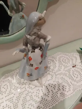 Figura bailarina porcelana vintage