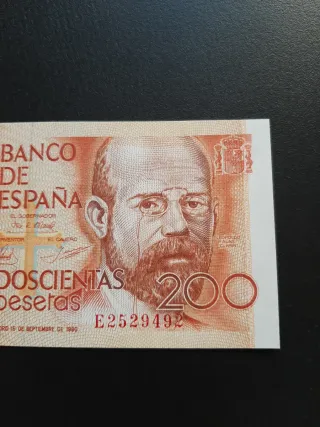 BILLETE DE 200 PESETAS DE 1980
