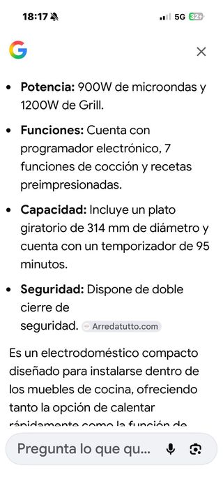 Microondas con grilll  casi nuevo. Muy poco uso .